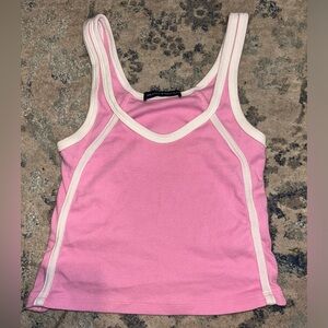 brandy melville bubblegum pink lauren tank